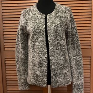 Avant Toi Textured Gray Cardigan sweater S cashmere wool and silk made in Italy